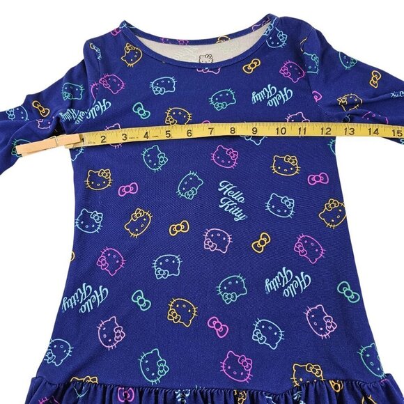 Hello Kitty Blue Signature Kitty Cat Jersey Knit Soft Dress – Small/Medium NWOT - Picture 13 of 16